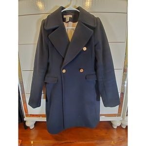 H&M Dark Blue Pea Coat